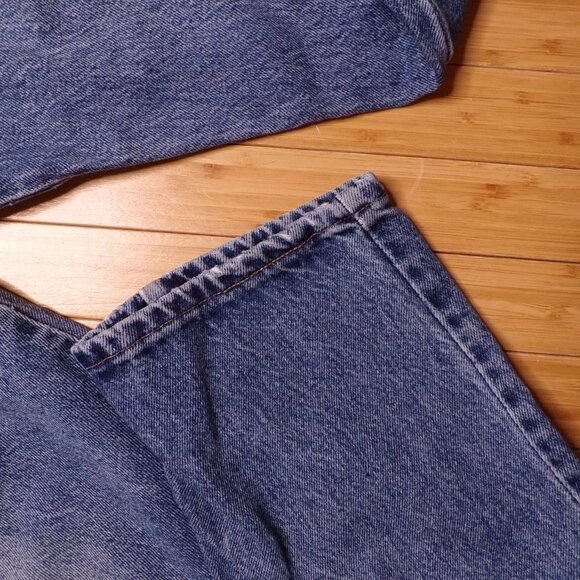 Wrangler Men's Blue Denim 36x32 100% Cotton Made in USA Strait Leg Regular Fit - Picture 4 of 10